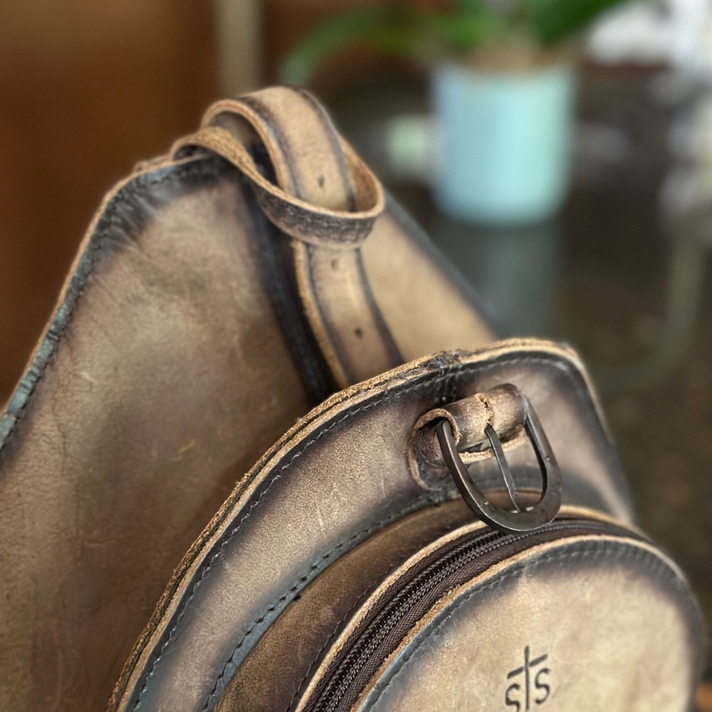 Real leather backpack - Picture 3 of 9